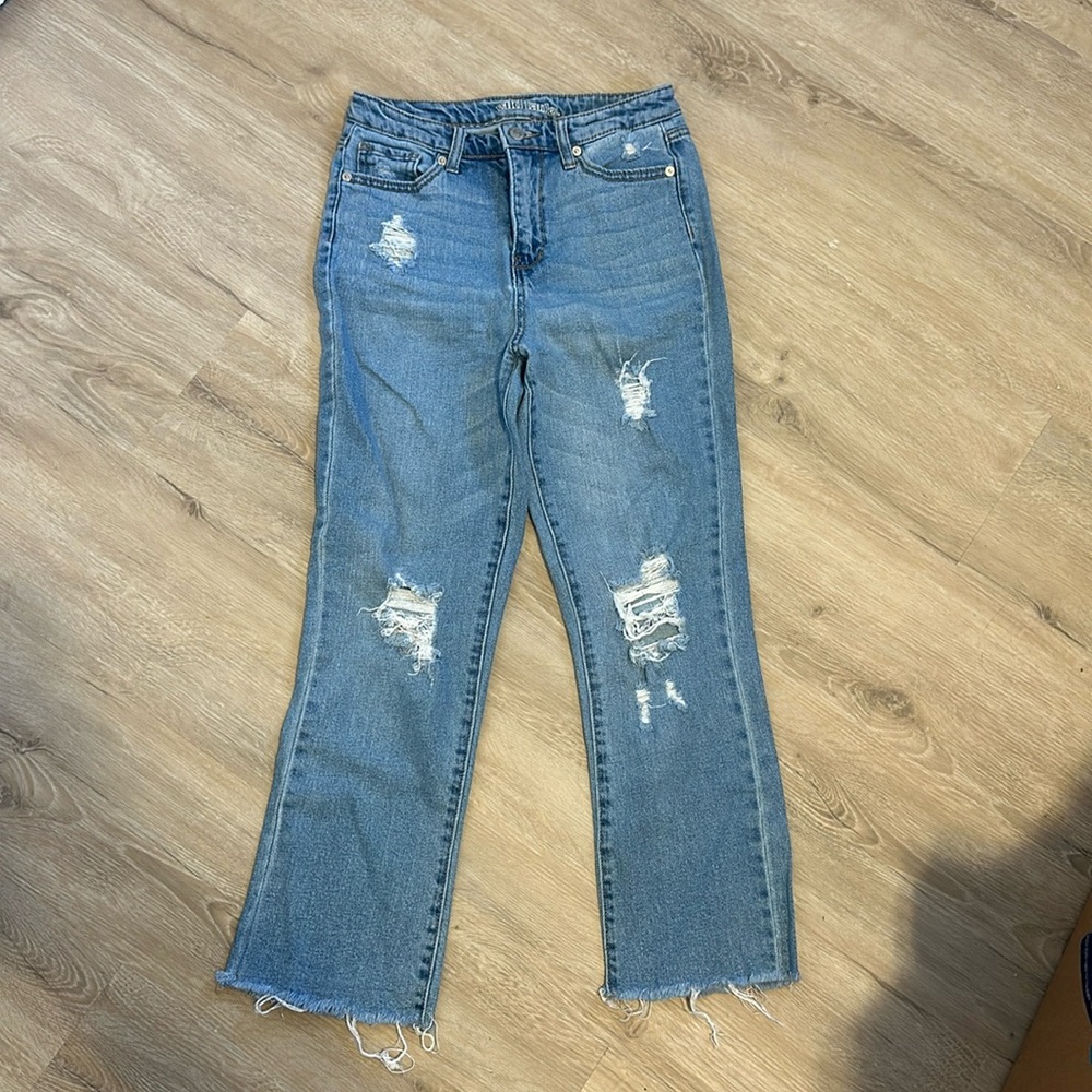 Wild Fable, size 2, light wash, distressed, boyfriend jeans